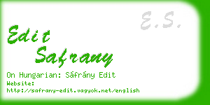 edit safrany business card