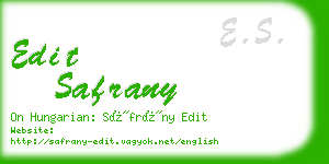 edit safrany business card